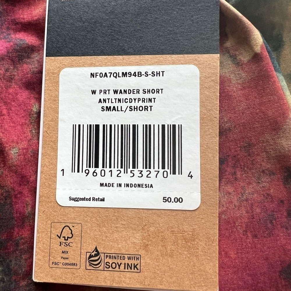 NWT WOMEN'S THE NORTH FACE WANDER SHORT SHORTS ANTLTNICDYPRINT SZ SMALL/SHORT - Picture 4 of 6